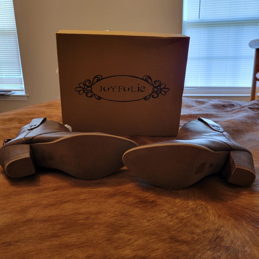 Brown leather cowgirl booties - Picture 5 of 5